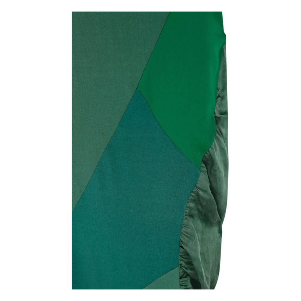 Cortana Collage lange groene patchwork rok Green Dames