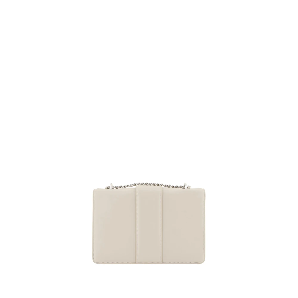 Armani Exchange Beige Handtas met Zwarte Lederen Details Beige Dames
