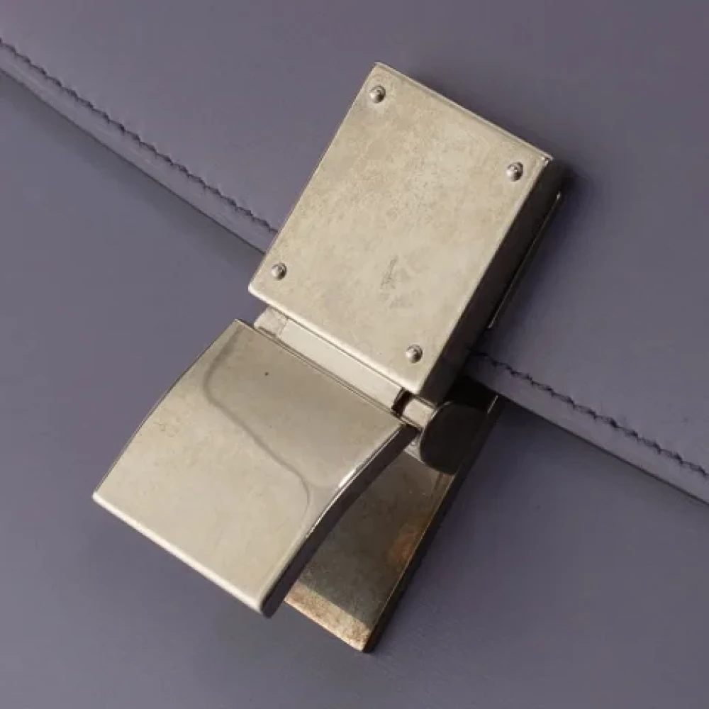 Celine Vintage Pre-owned Leather celine-bags Purple Dames