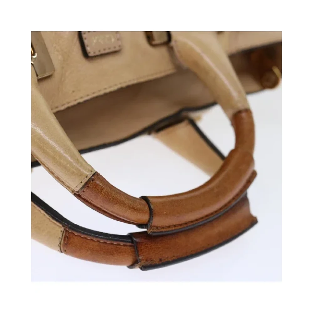 Chloé Pre-owned Leather handbags Beige Dames