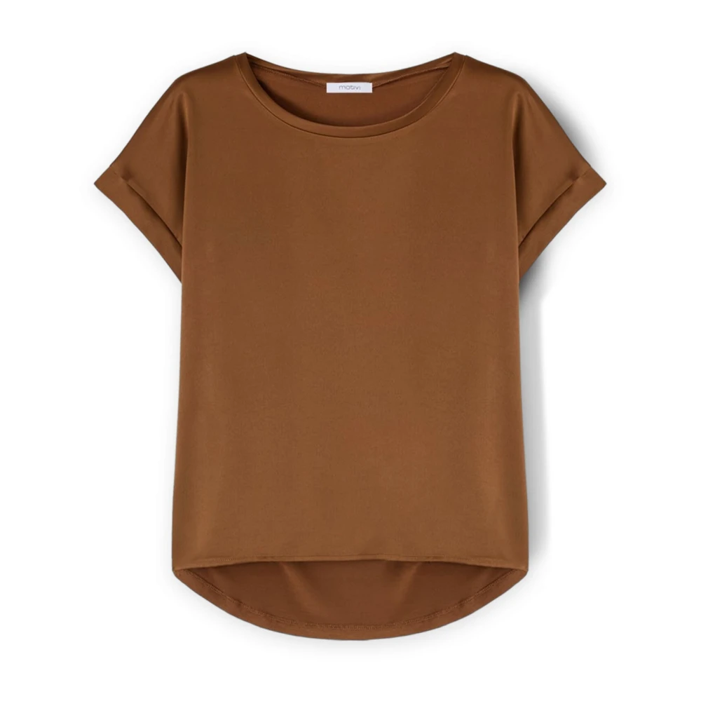 Motivi - Tops > T-Shirts - Brown - Motivi - Modalova