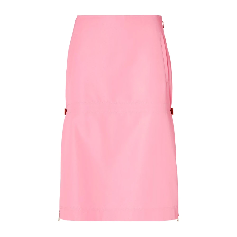 Fendi Vrouw Roze Rokken Dames, S, Technical Viscose Skirt