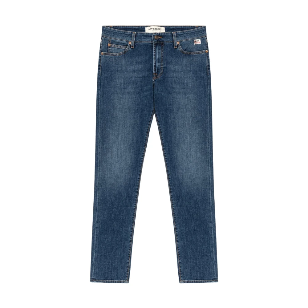 Roy Roger's Medium Wash Denim Jeans Slim Fit Blue Heren
