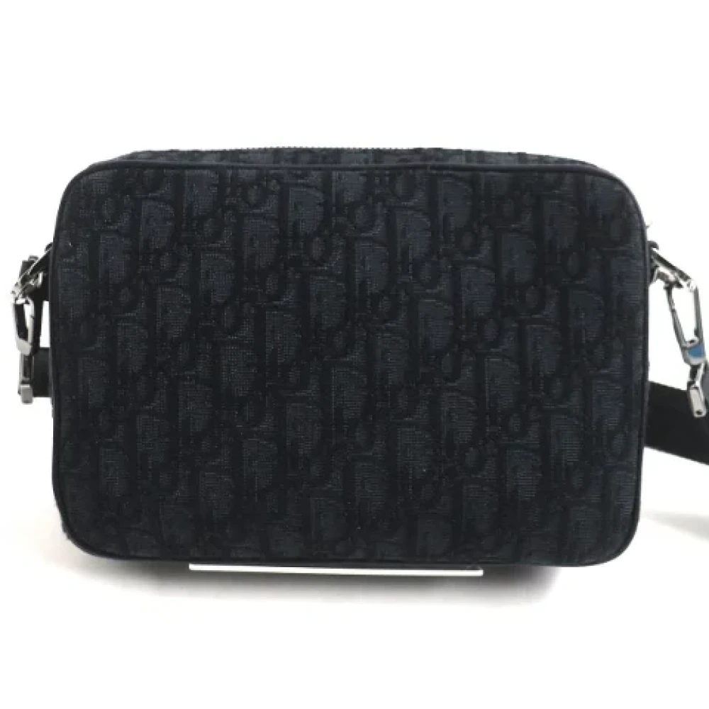 Dior Vintage Pre-owned Canvas dior-bags Black Heren