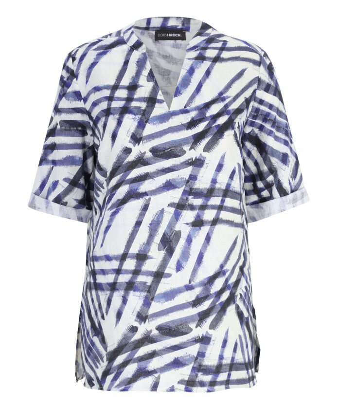 grafische-print-linnen-blouse