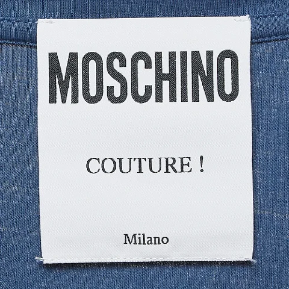 Moschino Pre-Owned Pre-owned Cotton tops Blue Heren