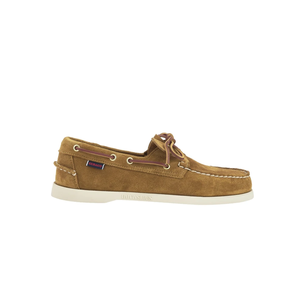 Sebago Men's Brown Nautical Shoes Rubber Sole - Boat Shoes - 8 Uk - Shoes