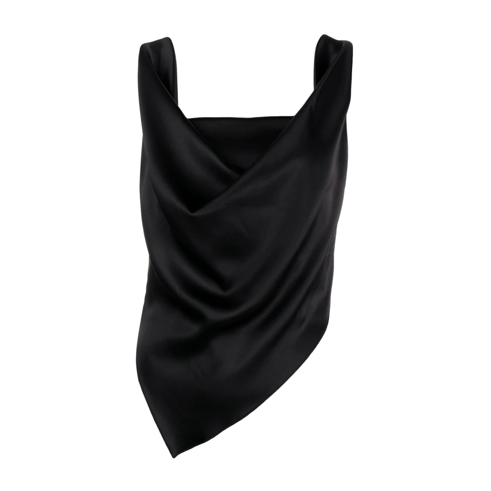 Nanushka Zwarte Topkleding voor Dames Aw23 Black Dames