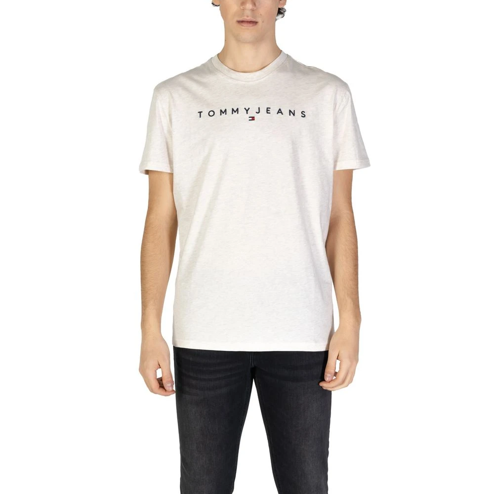 Tommy Jeans Beige Katoenen Gerecycled T-Shirt Lente Zomer Beige Heren