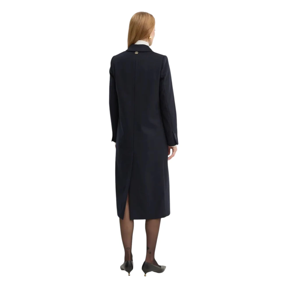 Twinset Stijlvolle Jas voor Vrouwen Blue Dames