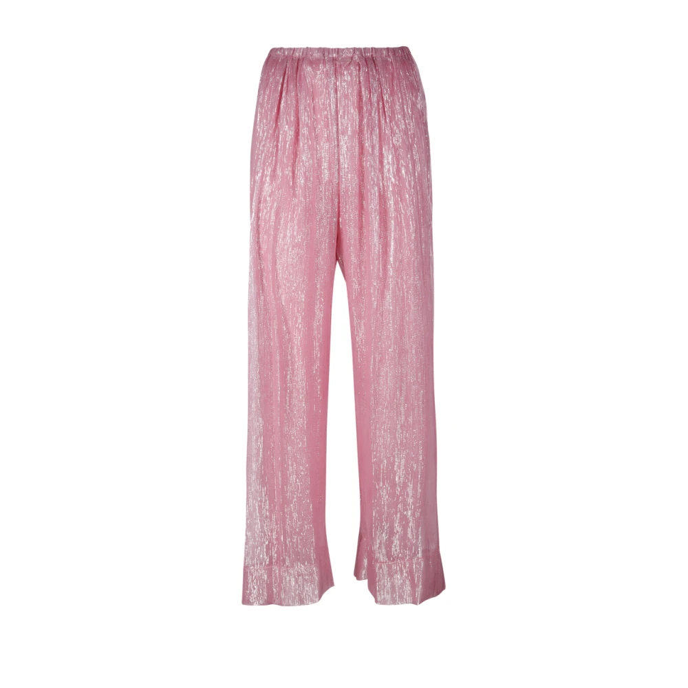 Forte Lichtroze pyjamabroek Pink Dames