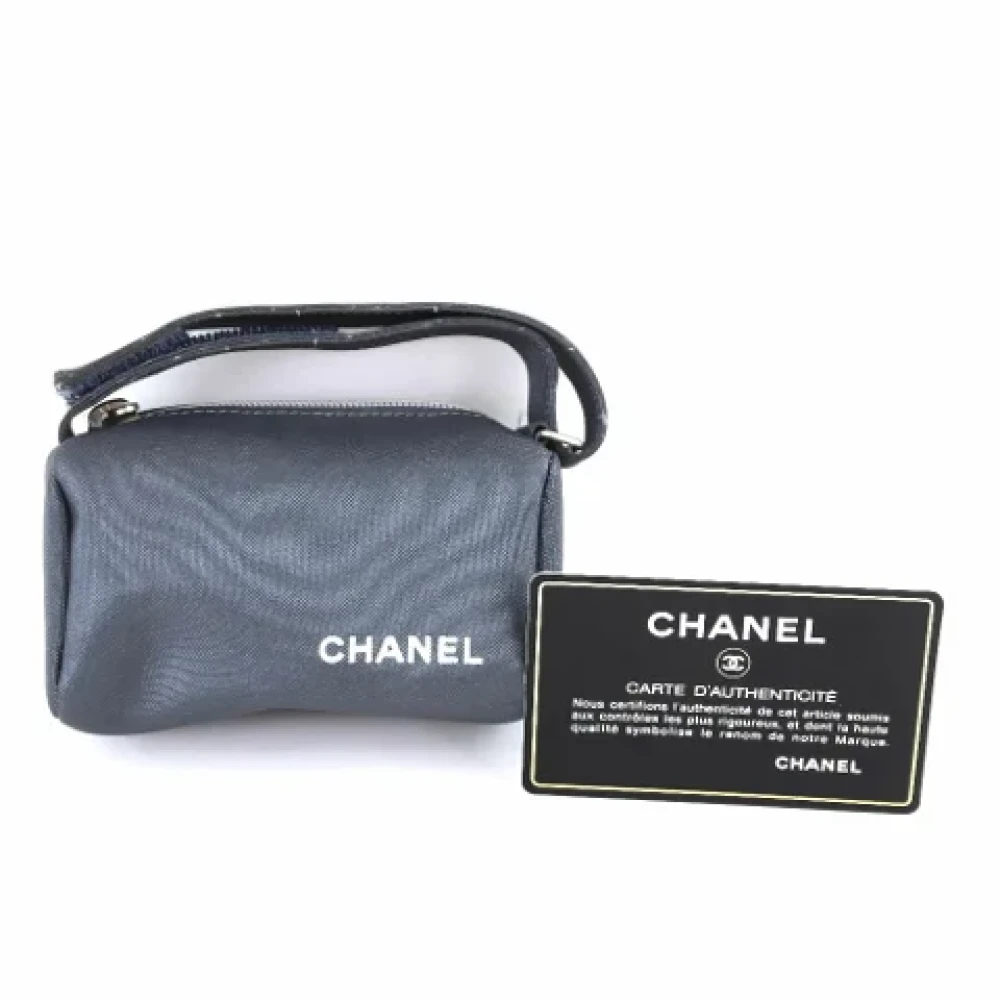 Chanel Vintage Pre-owned Fabric chanel-bags Gray Dames