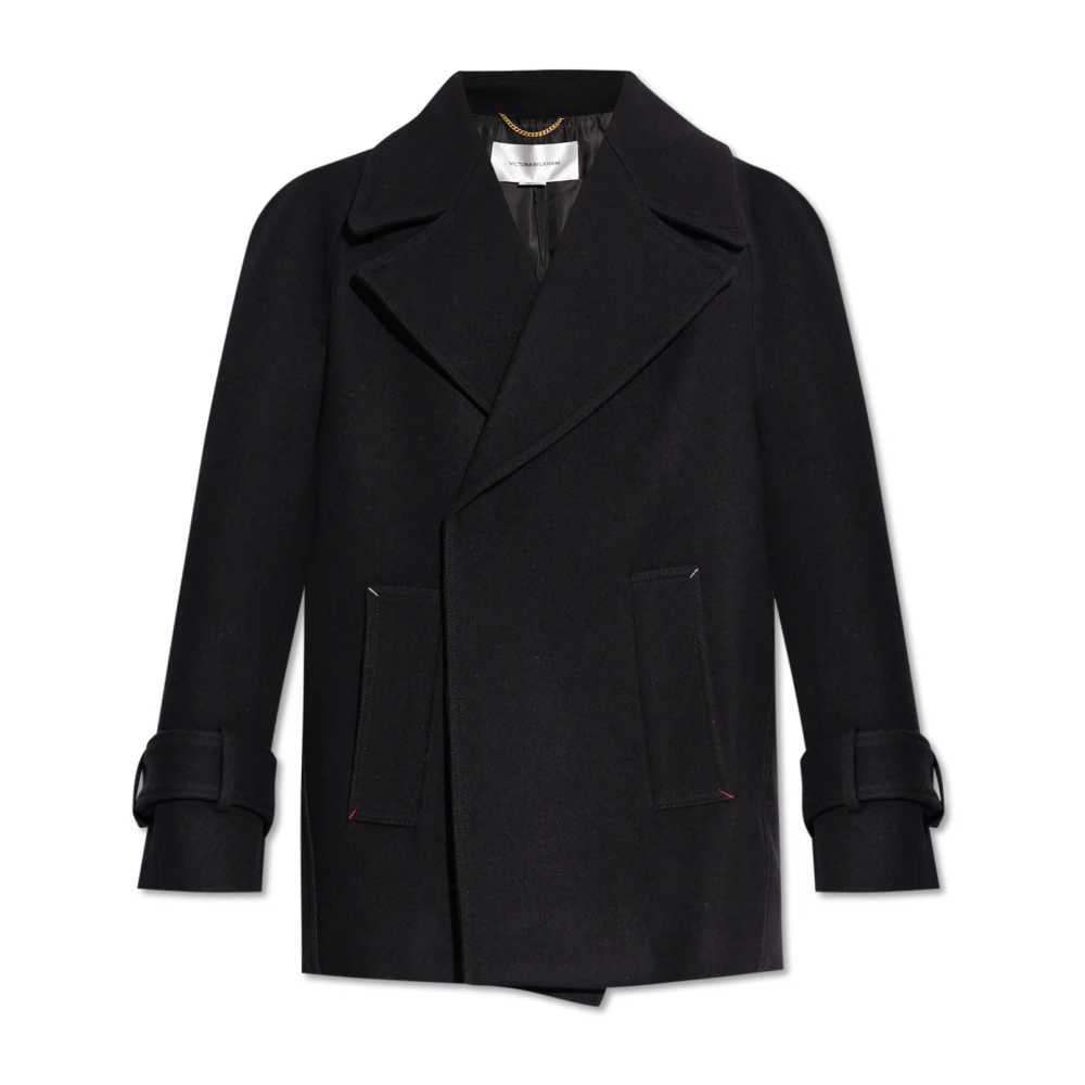Victoria Beckham Wollen jas Black Dames