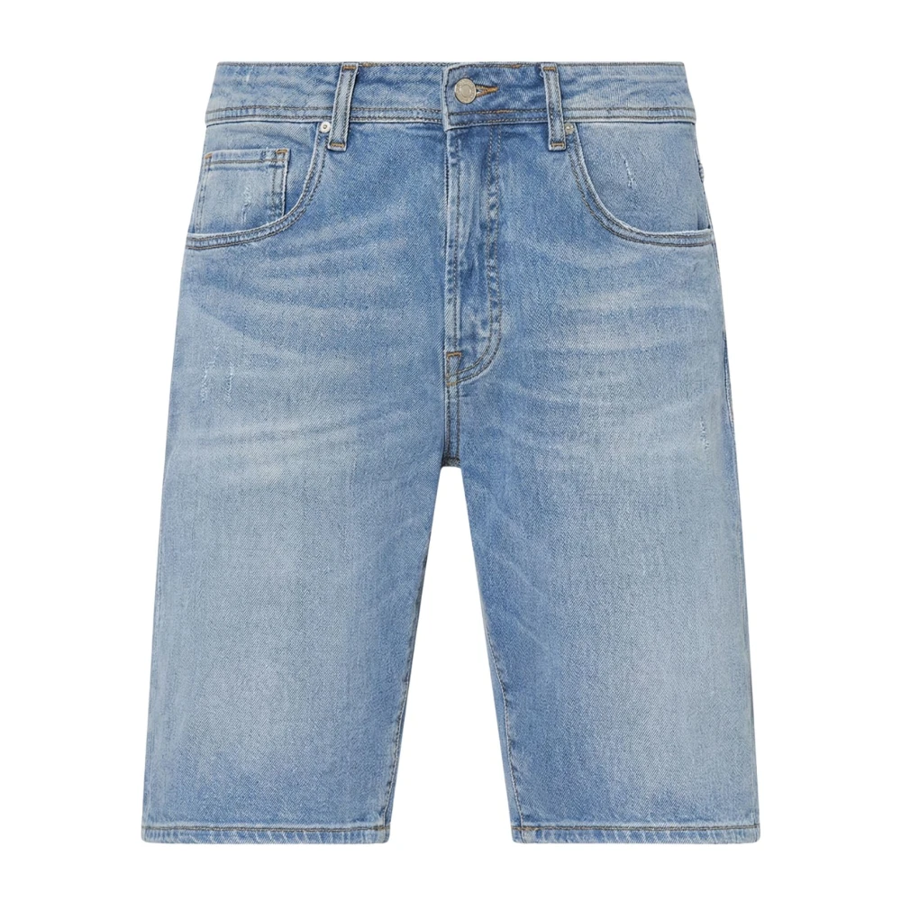 Liu Jo Men's Blue Denim Shorts, W30, Denim Bermuda Shorts