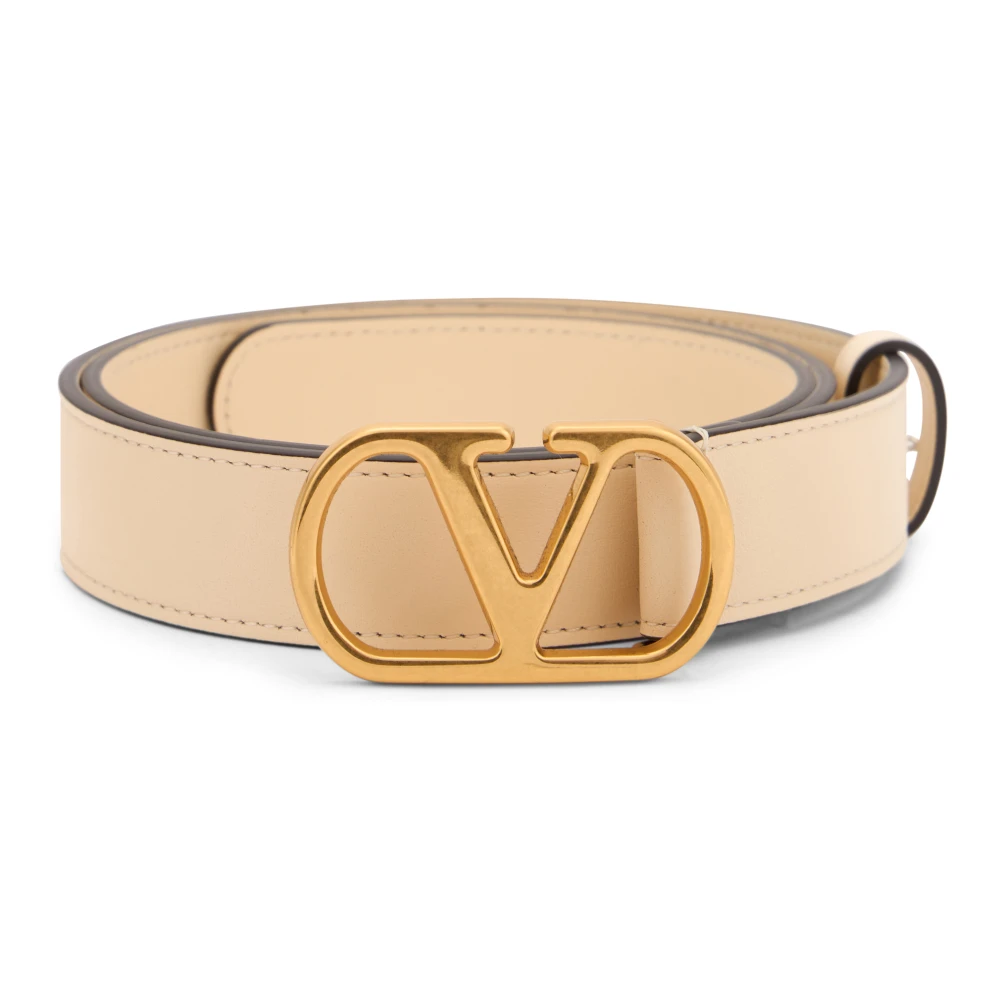 Valentino Garavani Women's Beige Belts, 95 Cm, Vlogo Signature Belt
