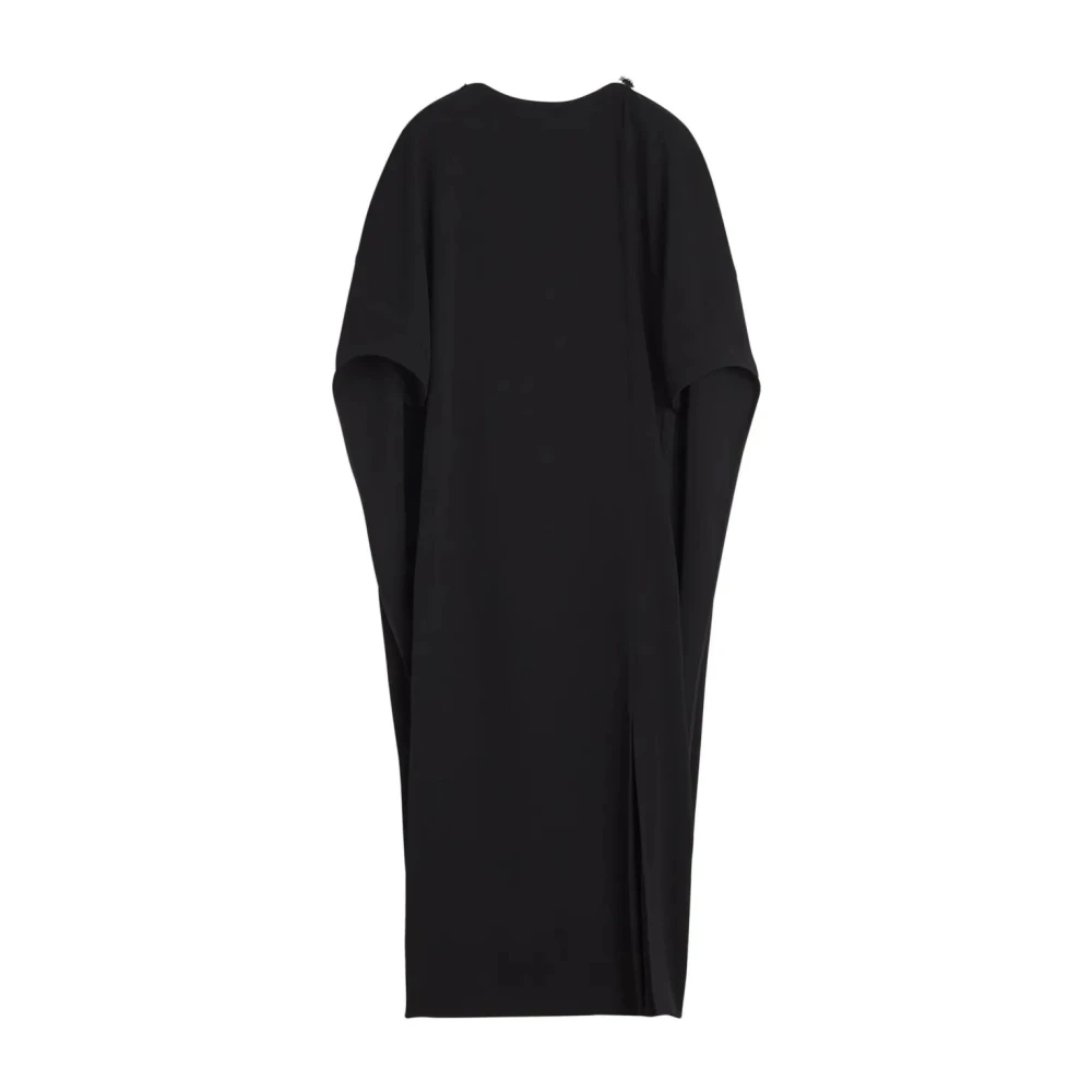 Lanvin Bijou Detail Cape Jurk Black Dames