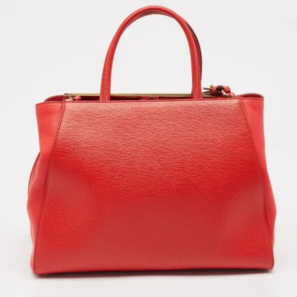 Fendi Vintage Pre-owned Leather totes Red Dames