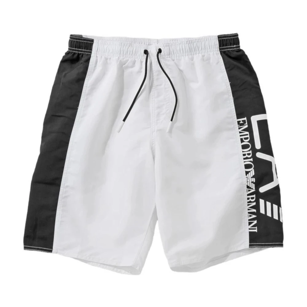 Emporio Armani Ea7 Uomo Bianco Abbigliamento Da Spiaggia Di Ea7