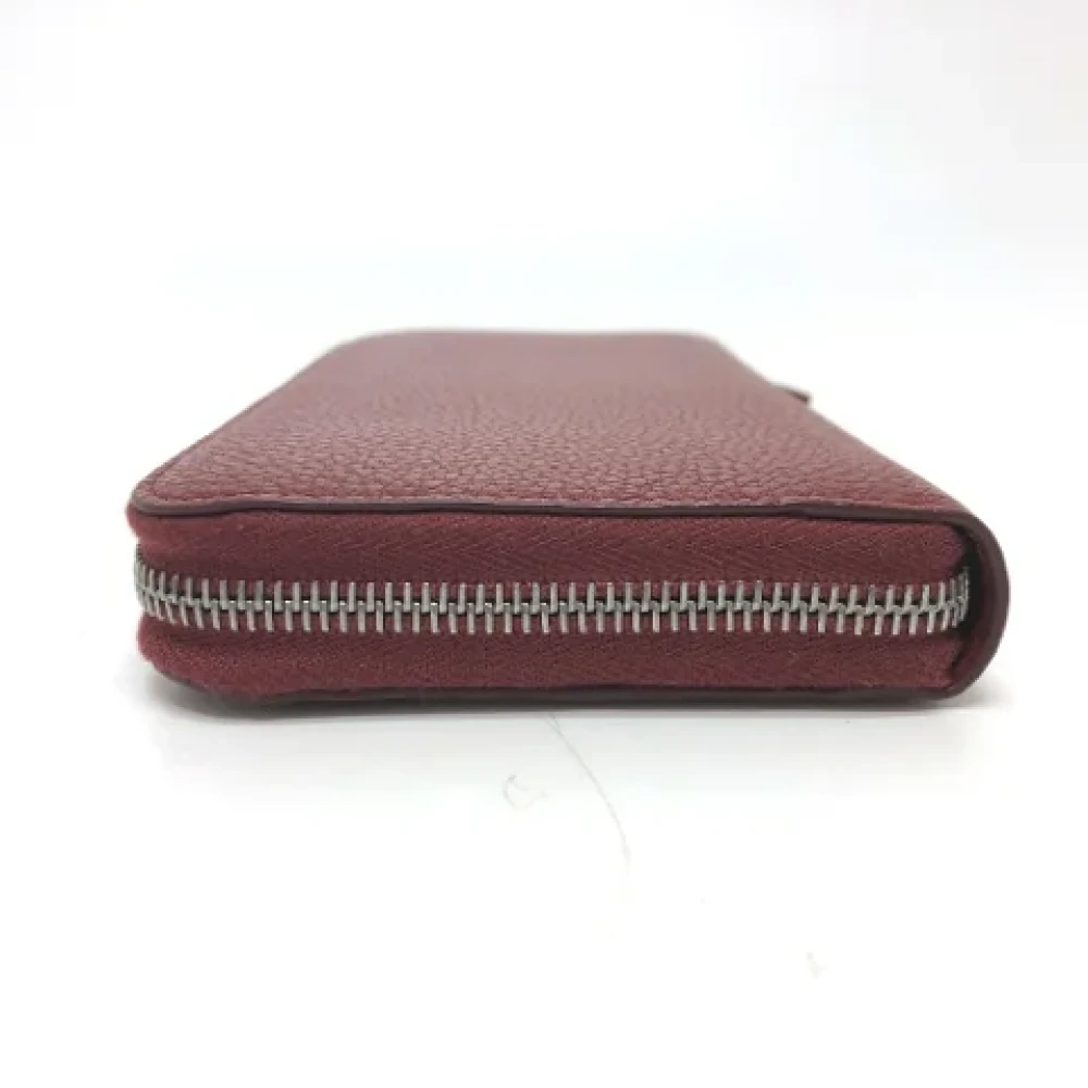 Prada Vintage Pre-owned Leather wallets Red Dames