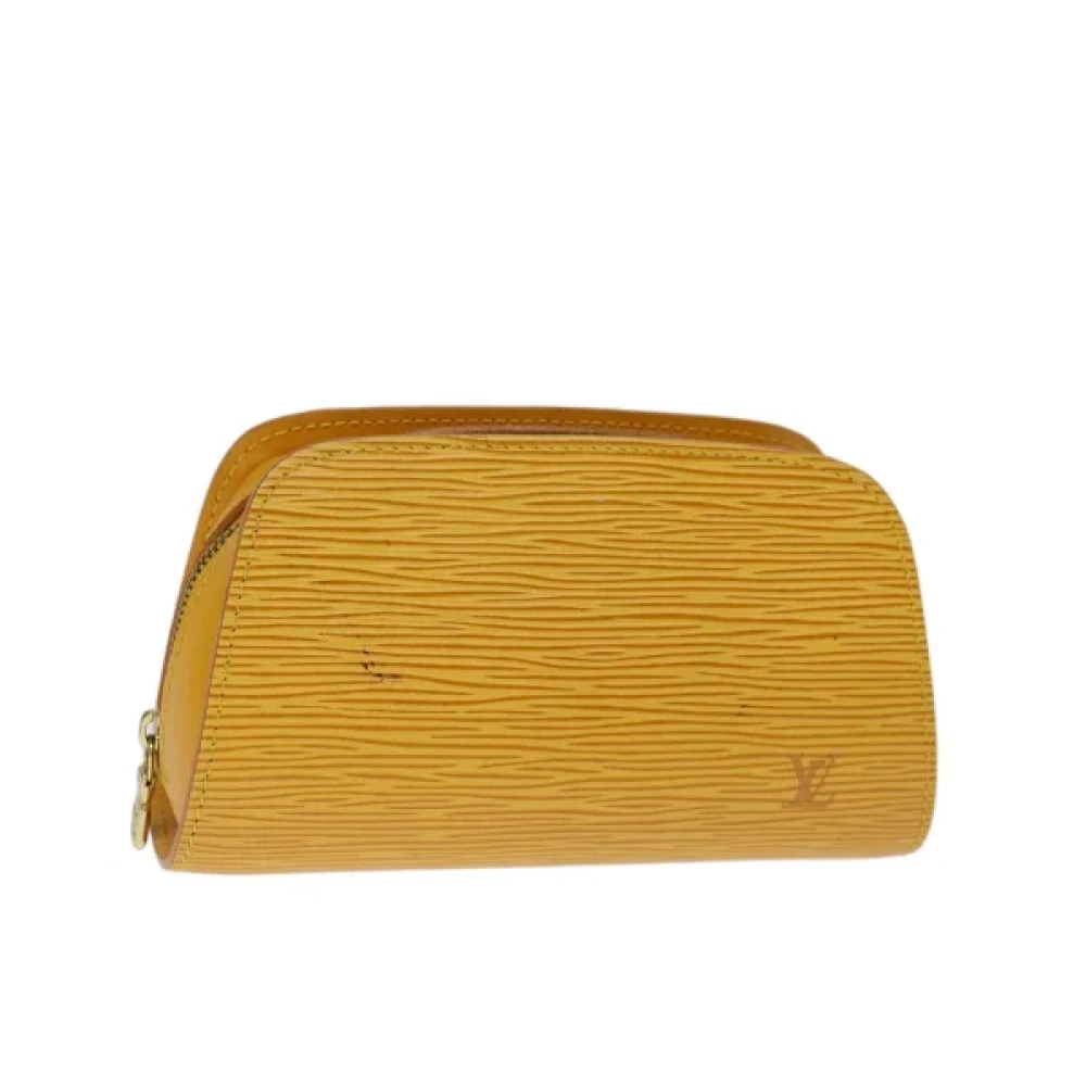 Louis Vuitton Vintage Pre-owned Leather louis-vuitton-bags Yellow Dames