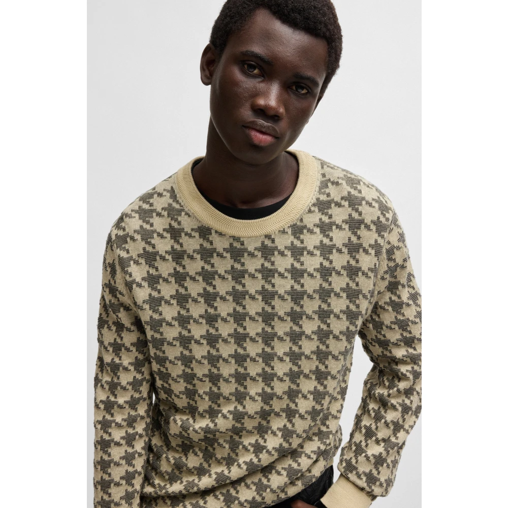 Hugo Boss Stijlvolle Pullover Beige Heren
