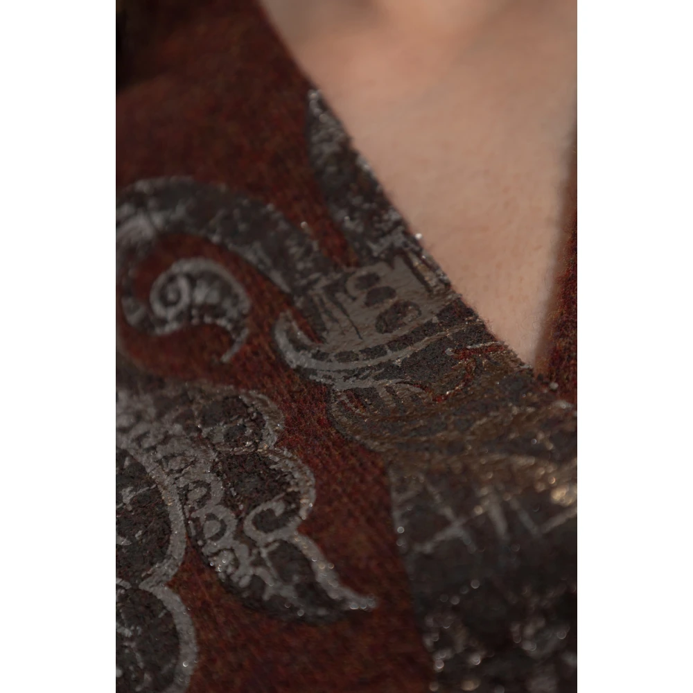 ETRO Trui met kraag Brown Dames