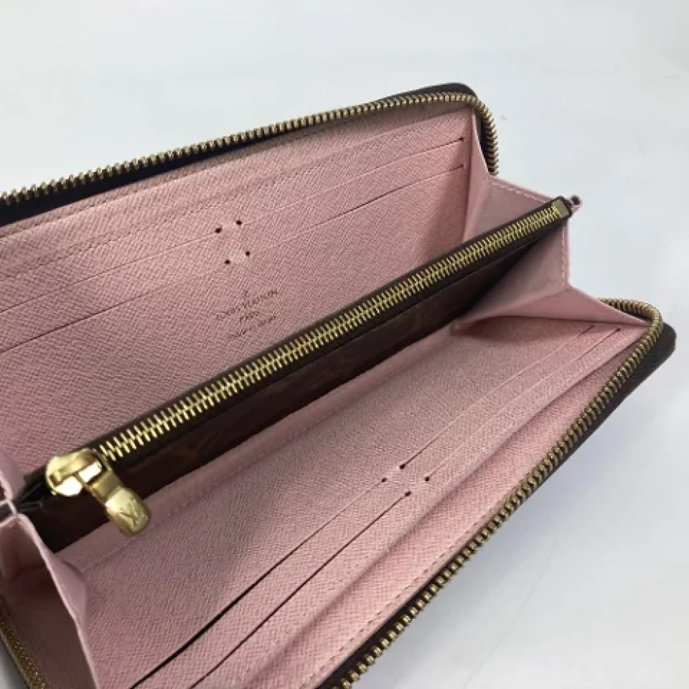 Louis Vuitton Vintage Pre-owned Cotton wallets Brown Dames