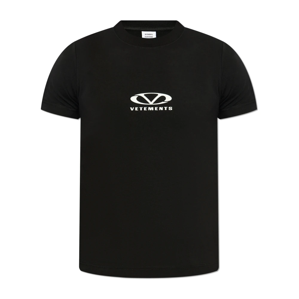 Vetements T-shirt met print Black Heren