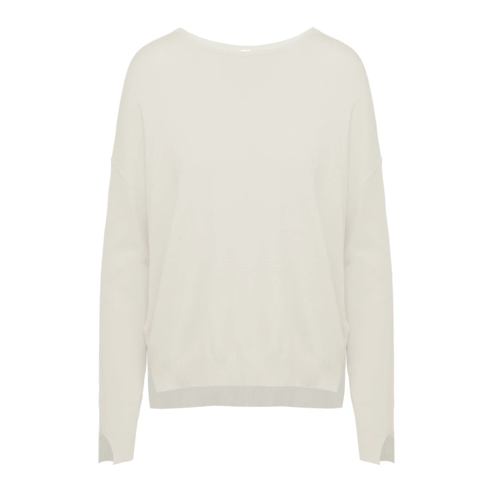 BomBoogie Bootnek top met splitten Beige Dames