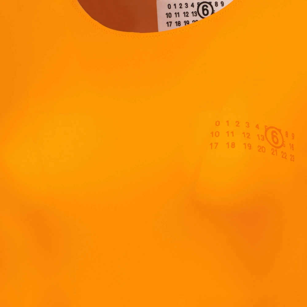 MM6 Maison Margiela Longsleeve Bodysuit Orange Dames