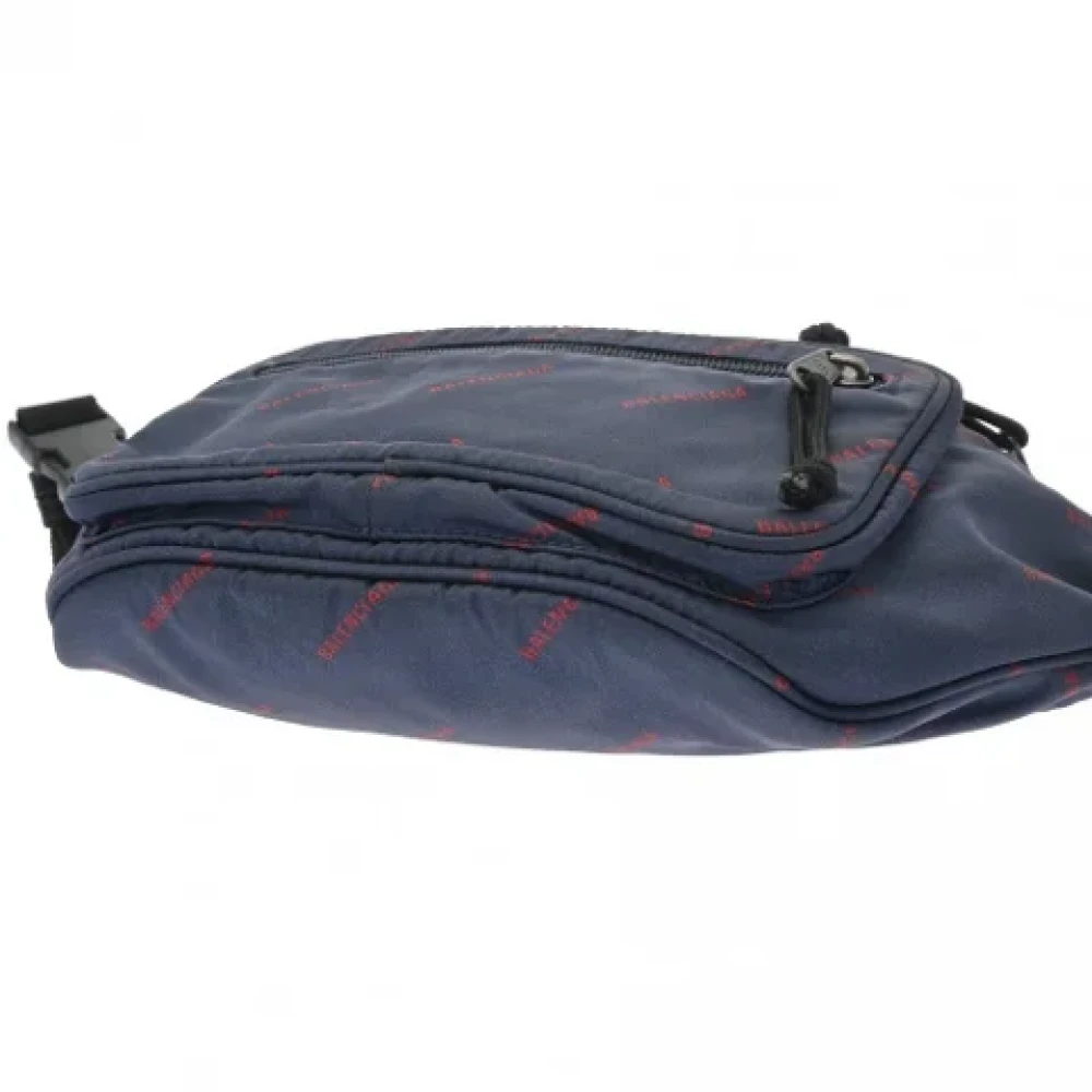 Balenciaga Vintage Pre-owned Nylon balenciaga-bags Blue Dames