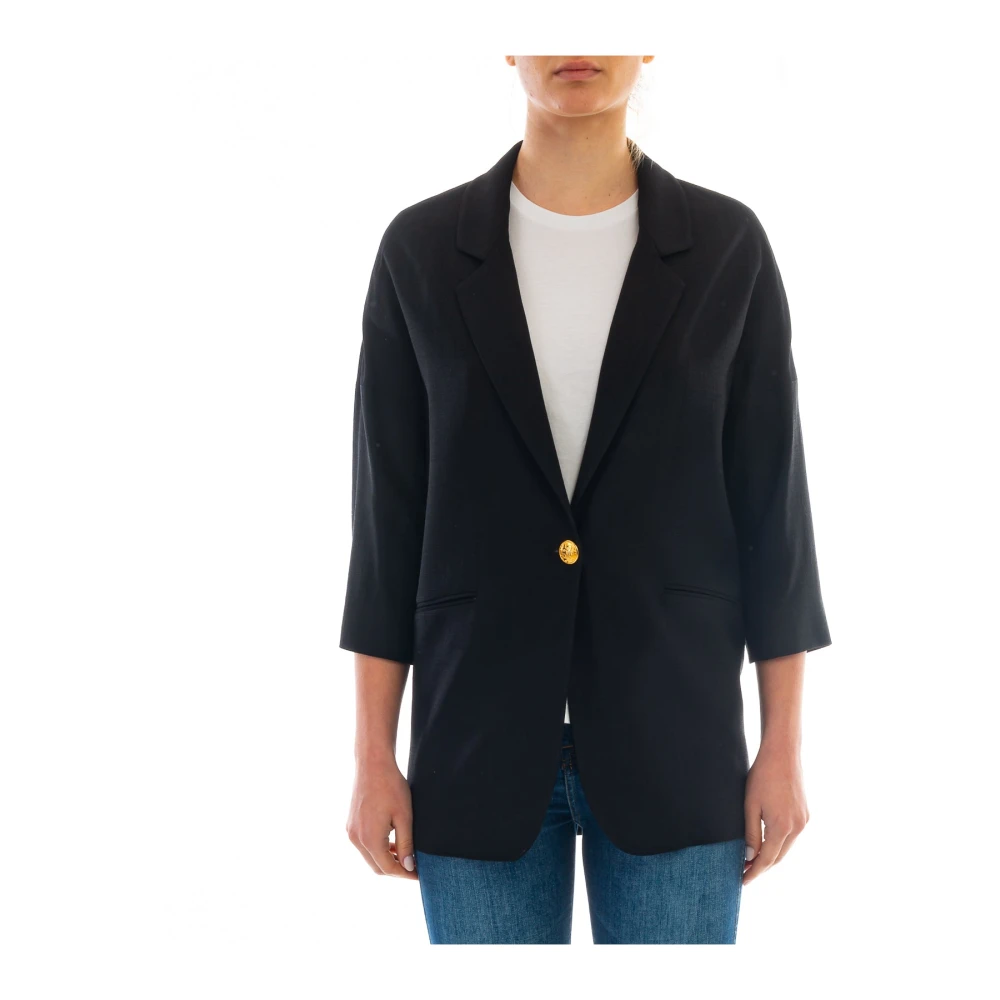 Elegant Svart Blazer for Kvinner