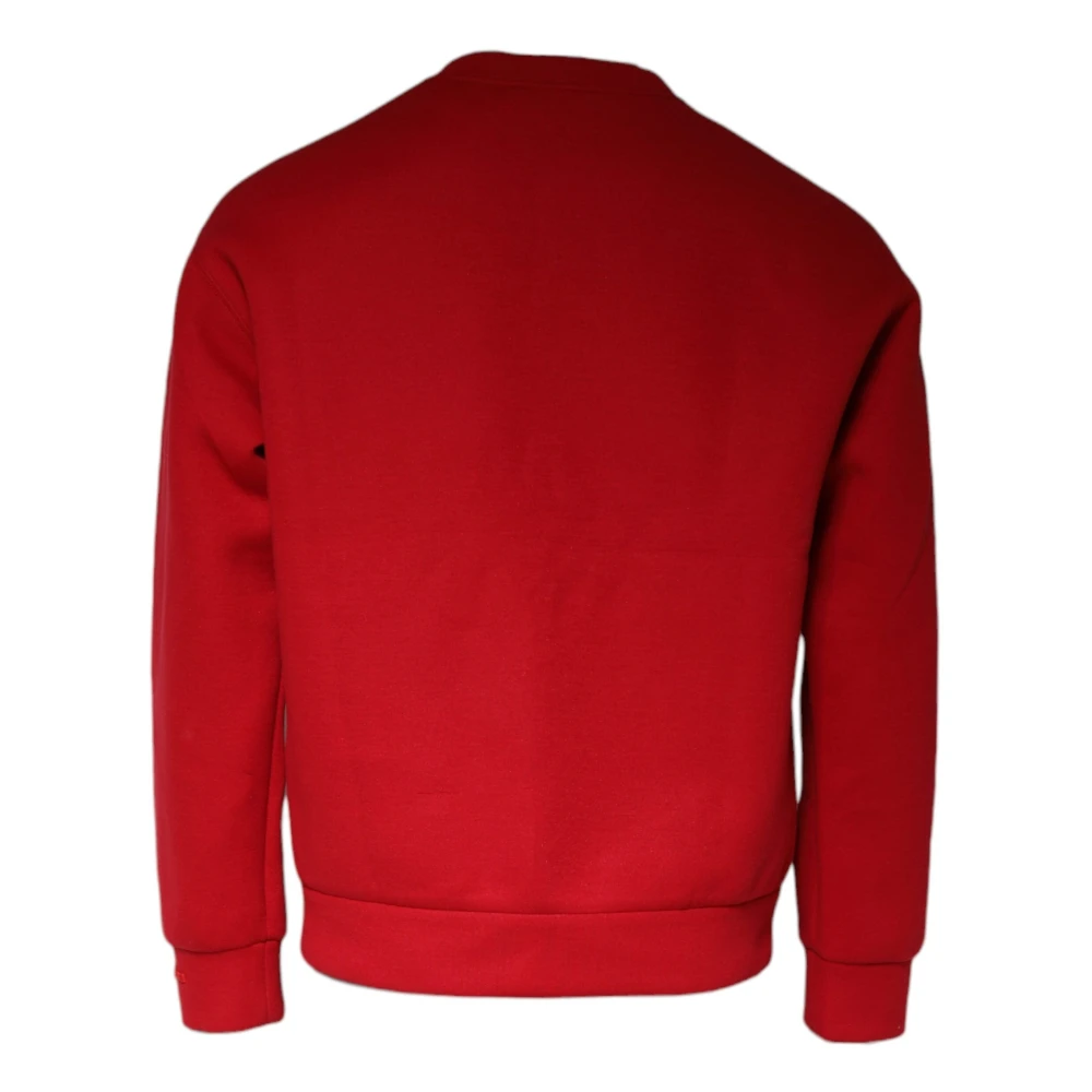 Dolce & Gabbana Maroon DG Logo Katoenen Sweatshirt Red Heren