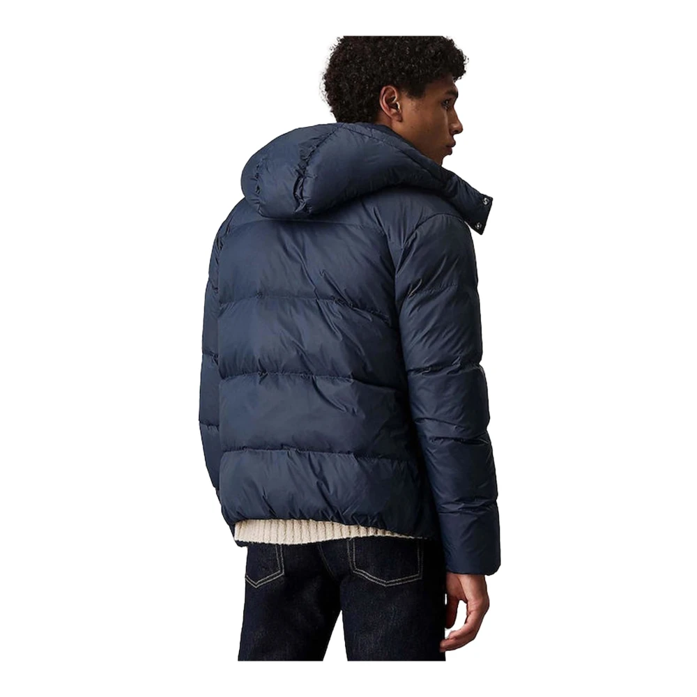 Calvin Klein Blauwe Gewatteerde Jas Blue Heren