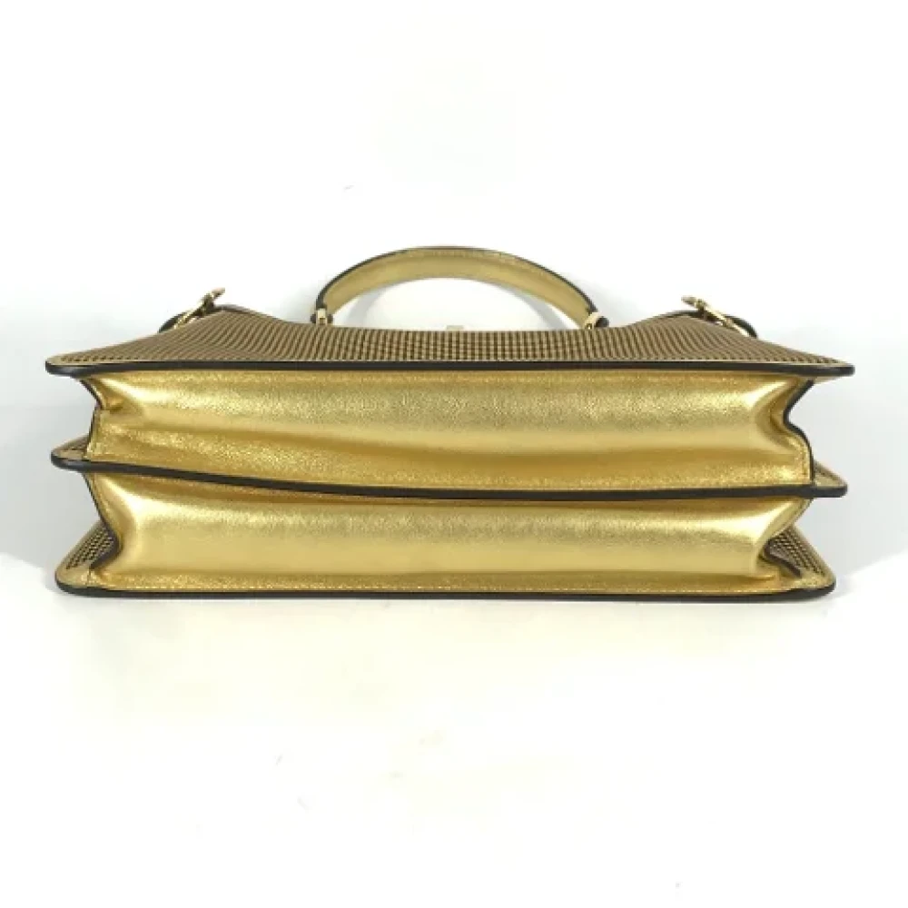 Fendi Vintage Pre-owned Leather fendi-bags Yellow Dames
