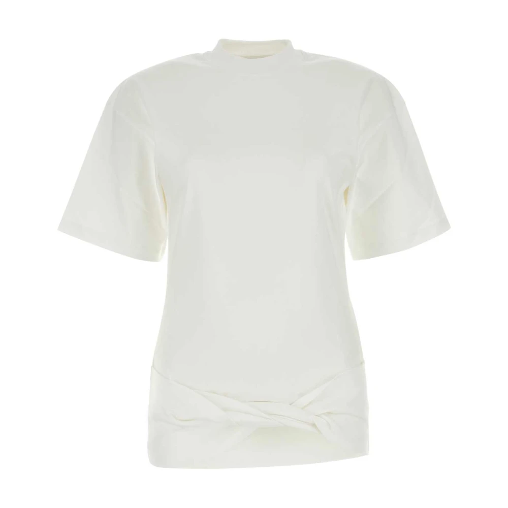 Off White Witte katoenen T-shirt White Dames