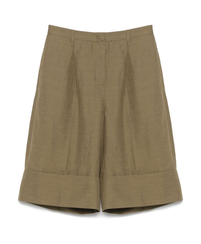 shorts-bermuda-verts-pour-femmes