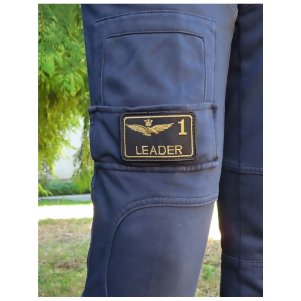 aeronautica militare Katoenen Joggingbroek met Anti-G Zakken Blue Heren