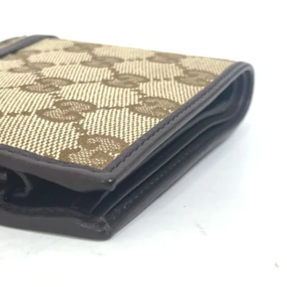 Gucci Vintage Pre-owned Leather wallets Beige Dames