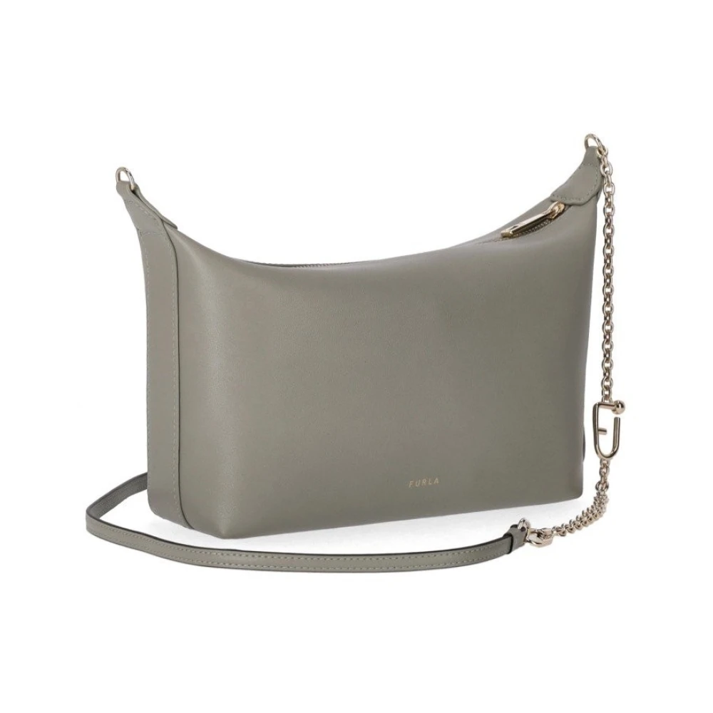 Furla Groene Leren Mini Crossbody Tas Green Dames