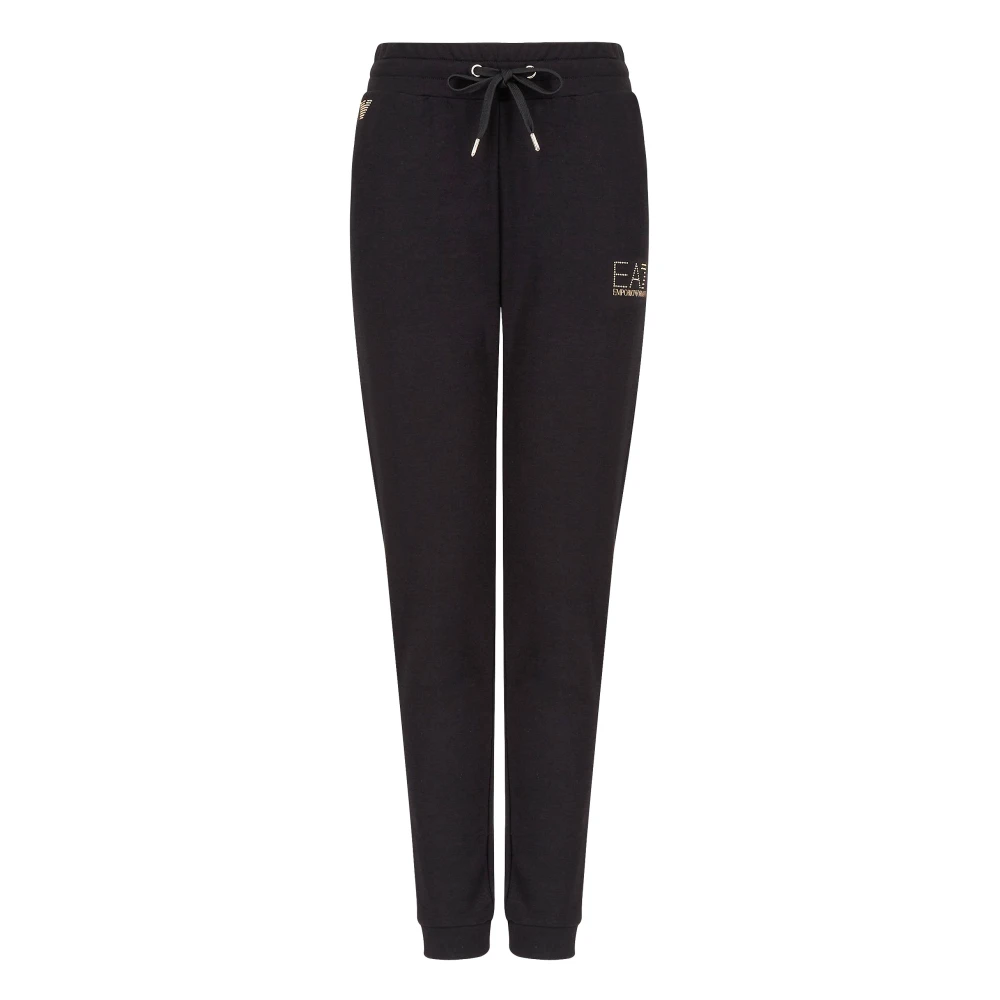 Emporio Armani Ea7 Donna Nero Pantaloni, M, New,