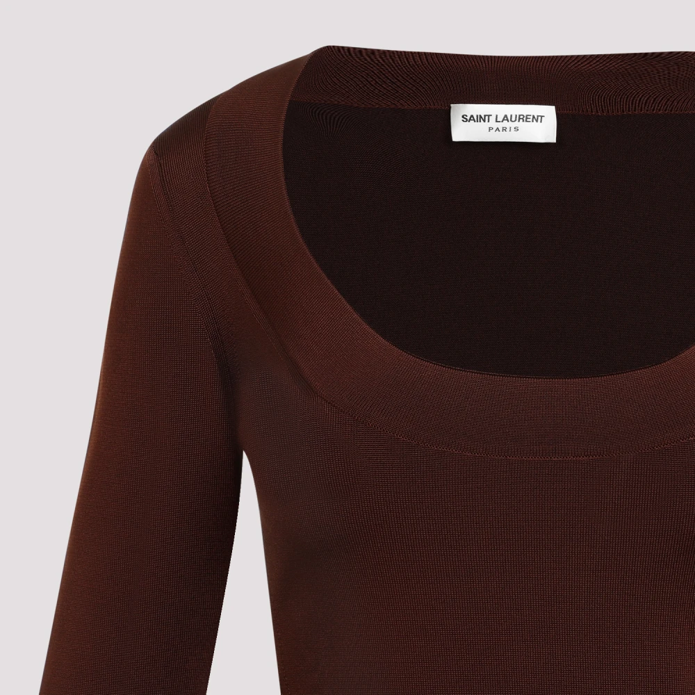 Saint Laurent Mini-jurk Brown Dames