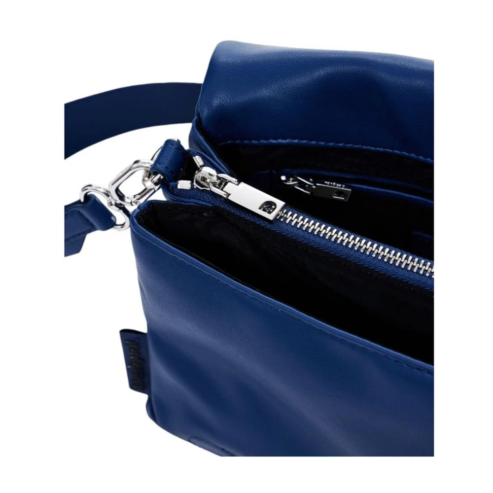 Desigual Stijlvolle Polyurethaan Handtas Dames Collectie Blue Dames