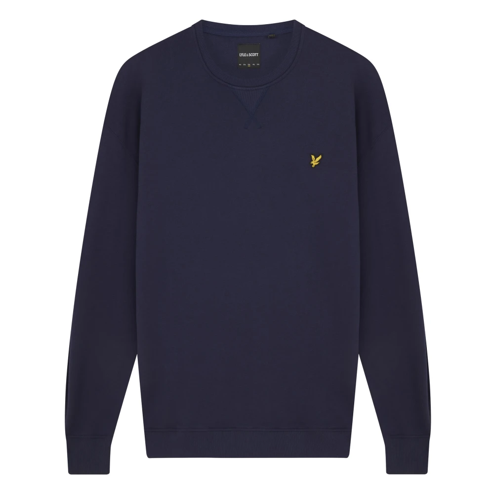 Lyle & Scott Midlayers Crew Neck Sweatshirt Blue Heren