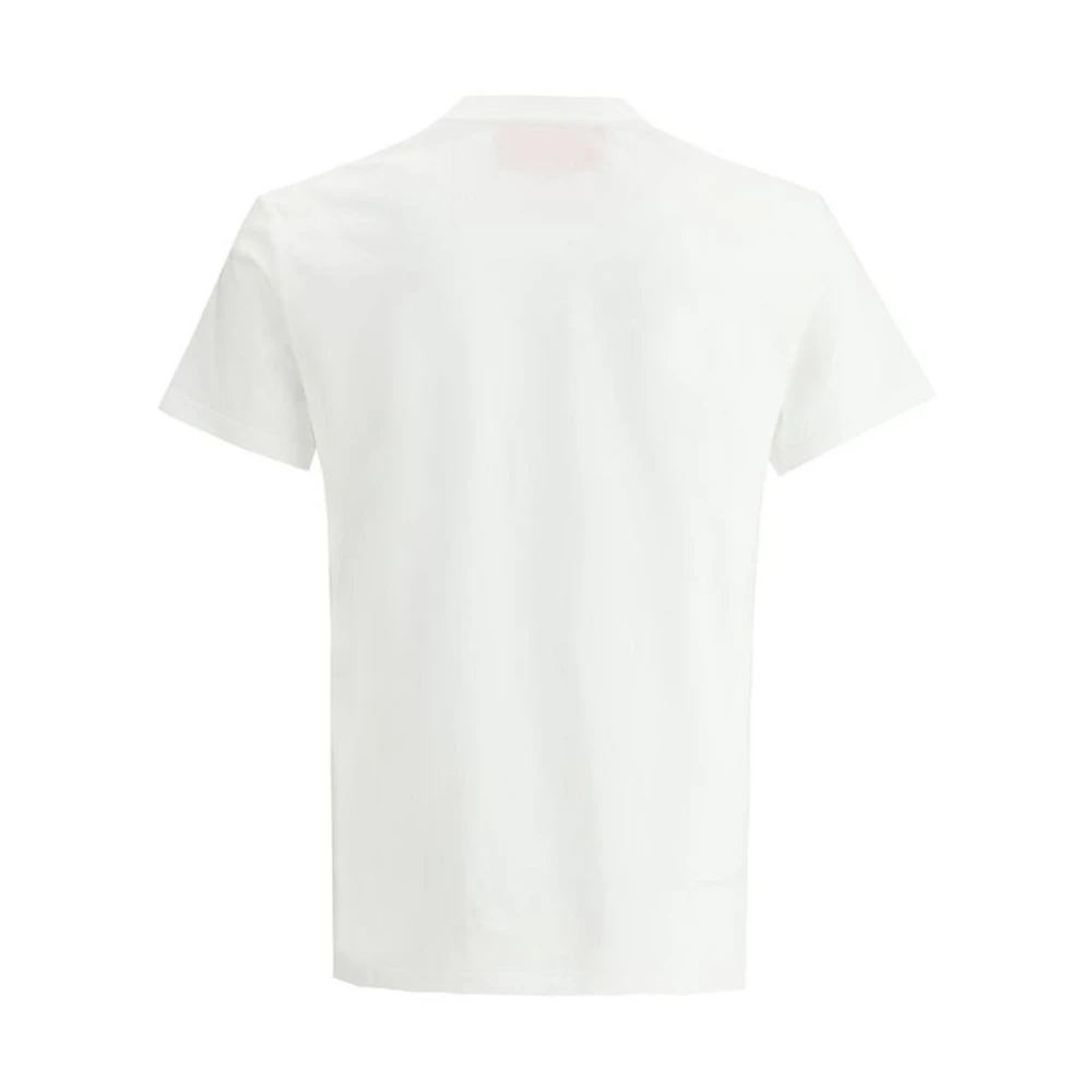 Valentino Iconisch Logo Katoenen T-shirt voor Mannen White Heren