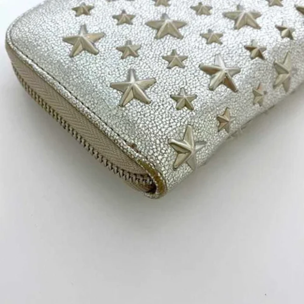 Jimmy Choo Pre-owned Leather wallets Gray Dames