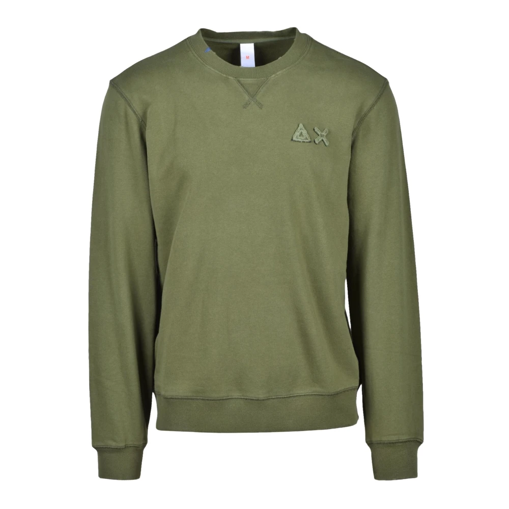 Sun68 Katoenen trui Green Heren