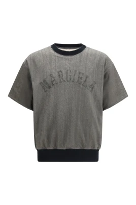 Bomulls-T-shirt i universitetsstil