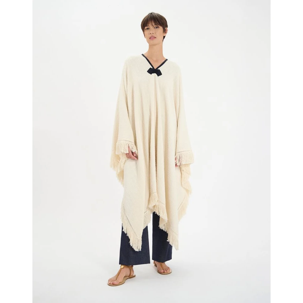 Ines De La Fressange Paris Gonzalo katoenen poncho Beige Dames