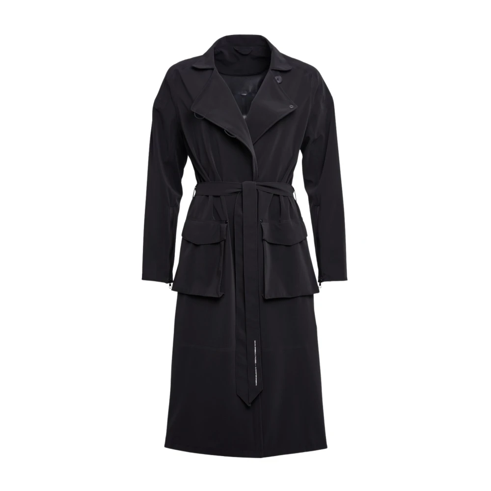 Stutterheim Matte Trench Coat med Modern Design Black, Dam